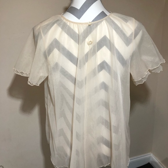 Vintage babydoll-style overlay blouse - Picture 2 of 5